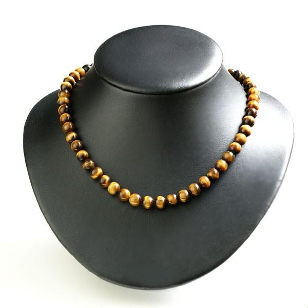 ネックレス メンズ タイガーアイ 数珠ネックレス 8mm アクセサリー