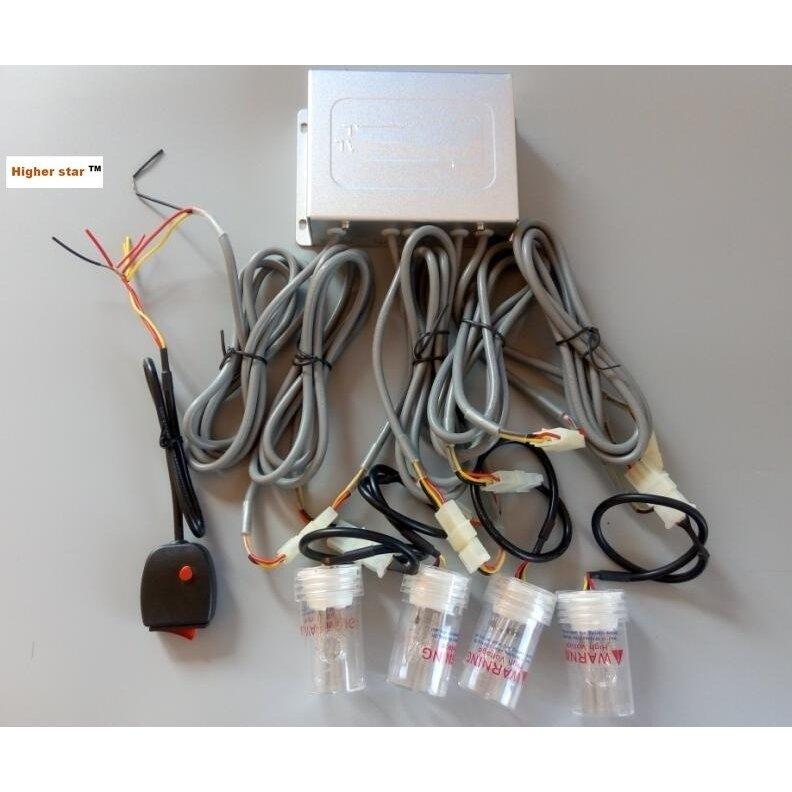 ライト 車 パーツ ストロボ ストロボライト カスタム おすすめ キット 80W キセノン ランプ 交換 人気 防水 12V 4ヘッド