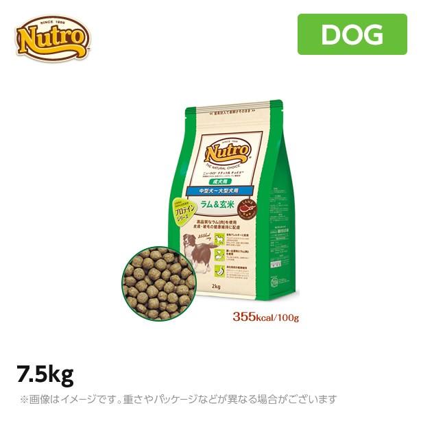 ニュートロ 犬用 ナチュラル チョイス  ラム＆玄米 中型犬~大型犬用 成犬用 7.5kg (ペットフード)