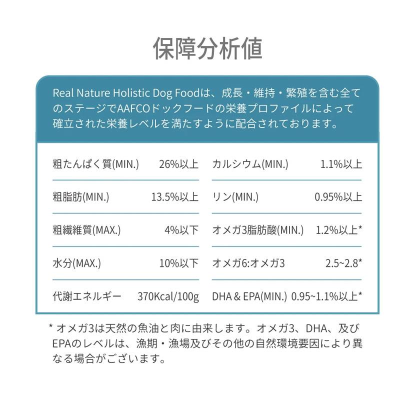 リアルネイチャー ホリスティックドッグフード N0.3オーシャンサーモン【アレルギーに配慮】 10kg （犬用 プレミアムフード）｜mystyle-pet｜13