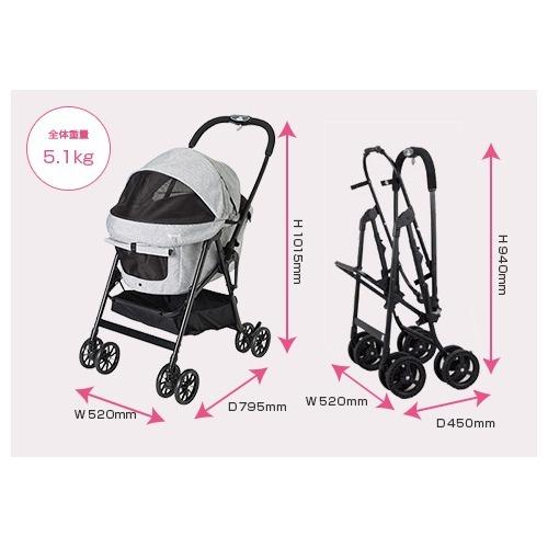 コムペット ミリミリEGストロベリーチョコ ペットカート 衝撃吸収