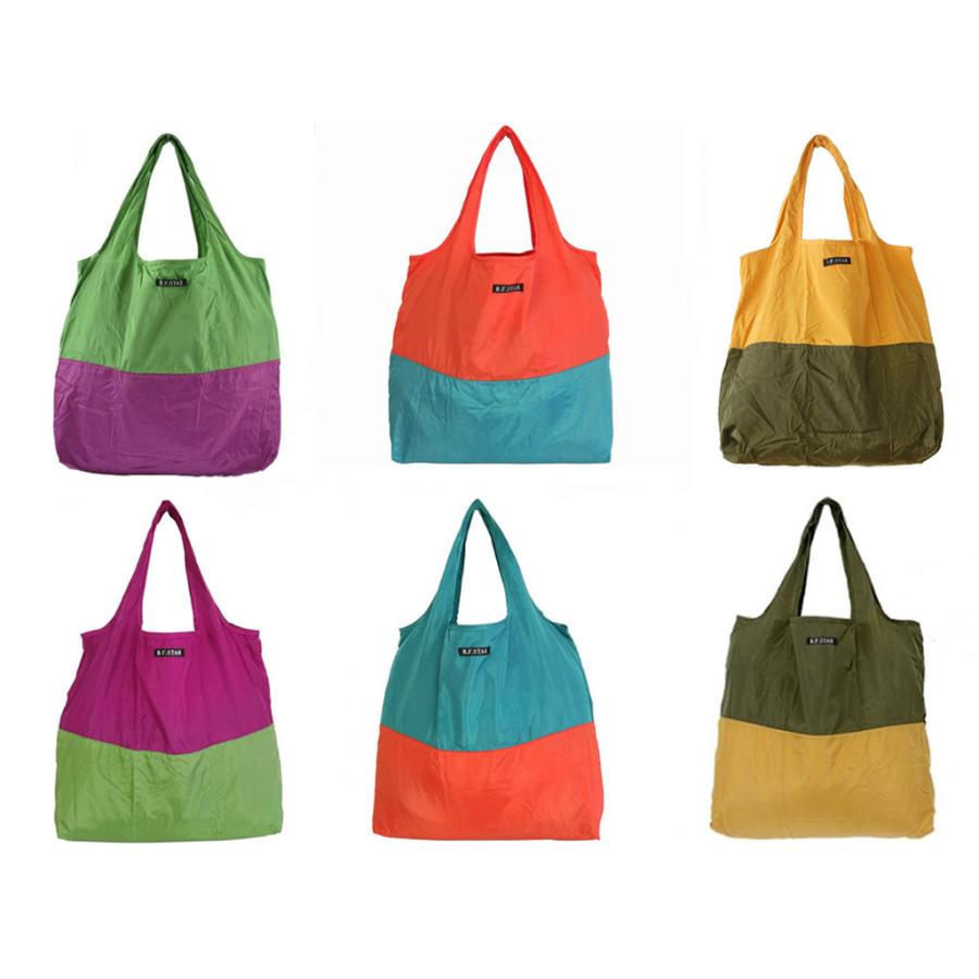 男女兼用オシャレ 折り畳み エコバッグ サブバッグ大容量 買物バッグ
