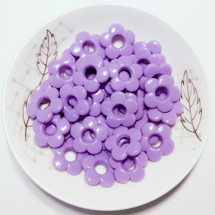 フラワーカラフルMIXお花ビーズアクセサリー手作り花型 ビーズ