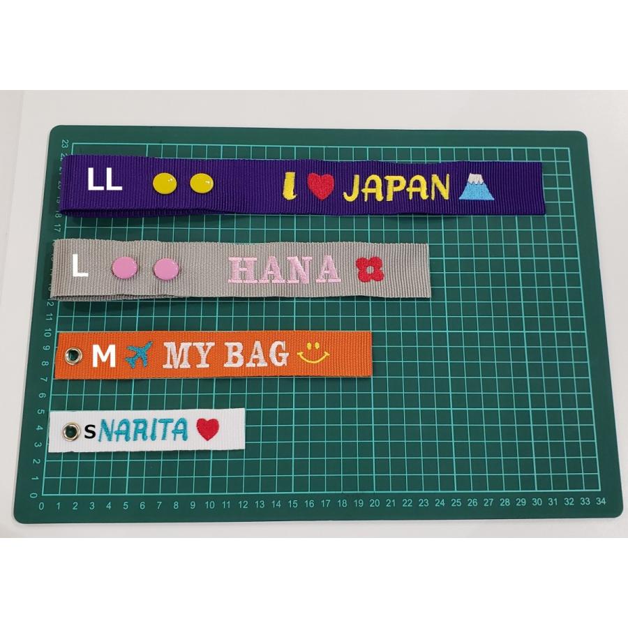 my tag ネームタグ スーツケースタグ 父の日 CREW ＬＬサイズ 刺繍 ボタンタイプ オーダーメイド オリジナル 名入れ ギフト 旅行 修学旅行 ハングル可 おしゃれ｜mytag｜07