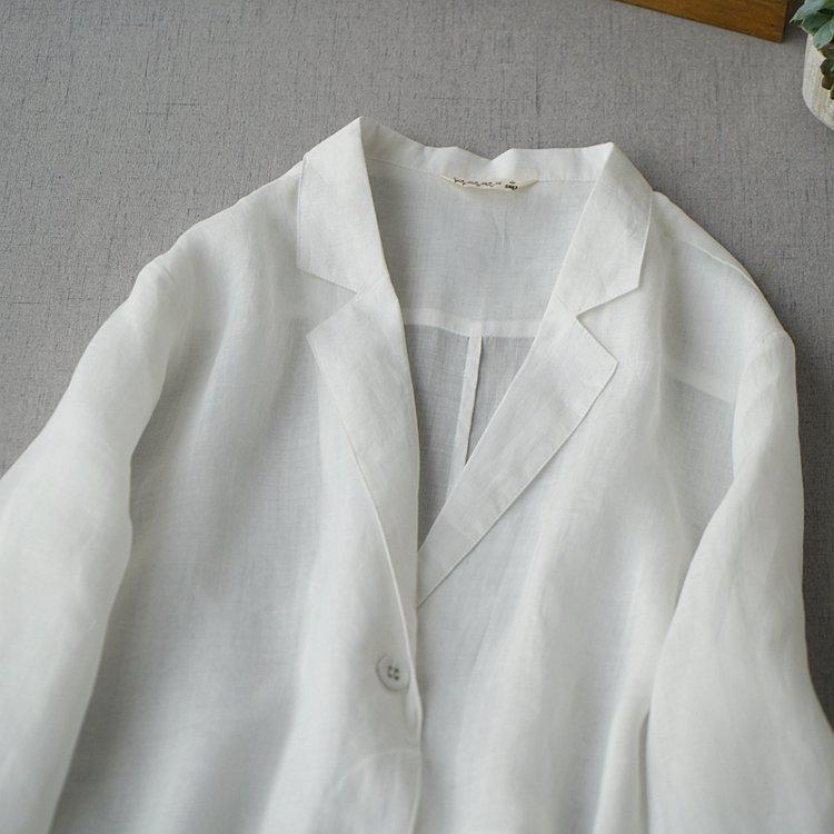 トップス シャツ 白シャツ 7分袖 七分袖 ワイド 麻 きれいめ トップス シャツ 白シャツ 7分袖 七分袖 ワイド 麻 きれいめ シンプル カジュアル 大人 上品 おしゃれ かっこいい 無地 春 夏 10代 代 30代 40代 50代 60代