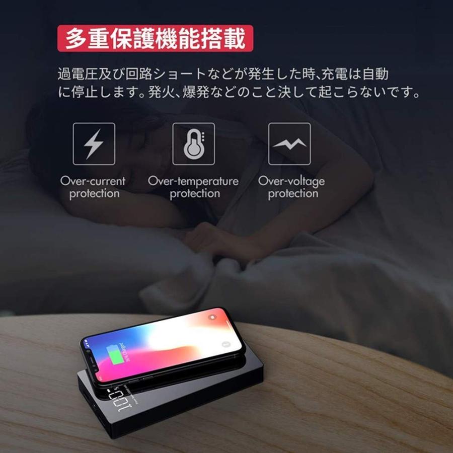 モバイルバッテリー ワイヤレス充電 大容量 mah Qi Iphone 急速充電 充電器 ワイヤレス充電器 急速 バッテリー Cdb 24 Millko 通販 Yahoo ショッピング