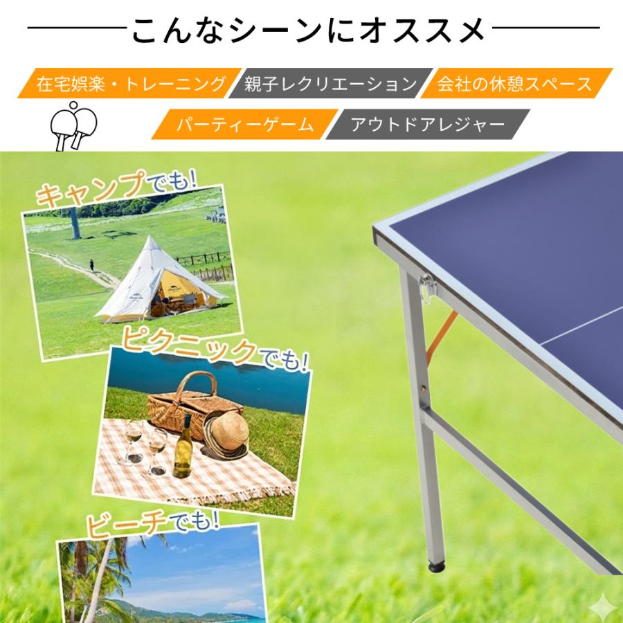 卓球台 卓球　ネット付 ラケット付 ピンポン球付 折りたたみ 家庭用 コンパクト 卓球台 卓球 ネット付 ラケット付 ピンポン球付 折りたたみ 家庭用