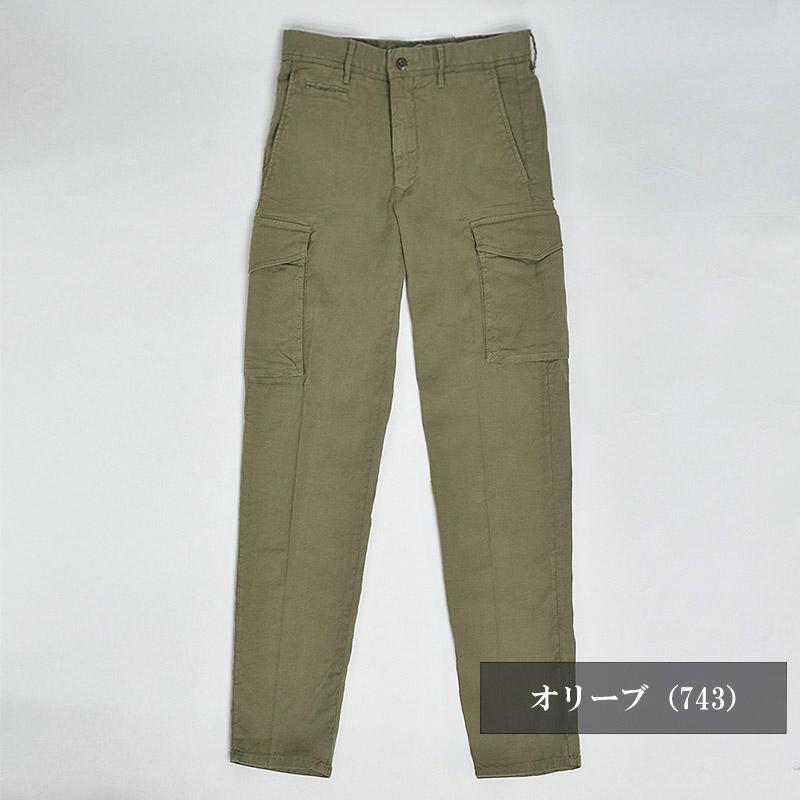 INCOTEX インコテックス リネンコットン カーゴパンツ 10S181 INCOTEX インコテックス リネンコットン カーゴパンツ 10S181