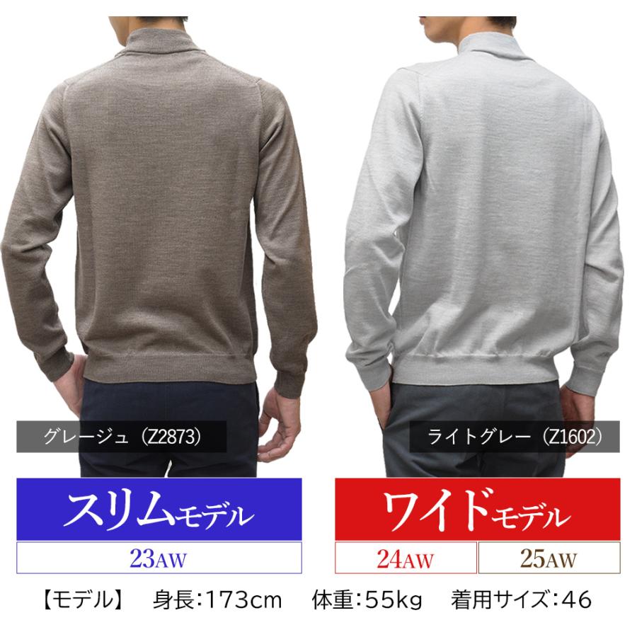 Men’s MockNeck 5G Lサイズ　未使用 ZANONE ＜選べる2シルエット＞ スリム or ワイド ザノーネ