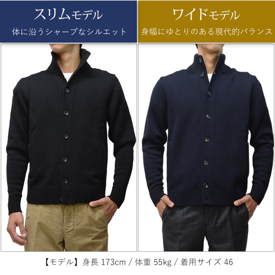 未使用 ZANONE CHIOTO 濃紺 5G ウール 46 ZANONE（ザノーネ） ＜選べる2シルエット＞ 秋冬春 定番 キョート