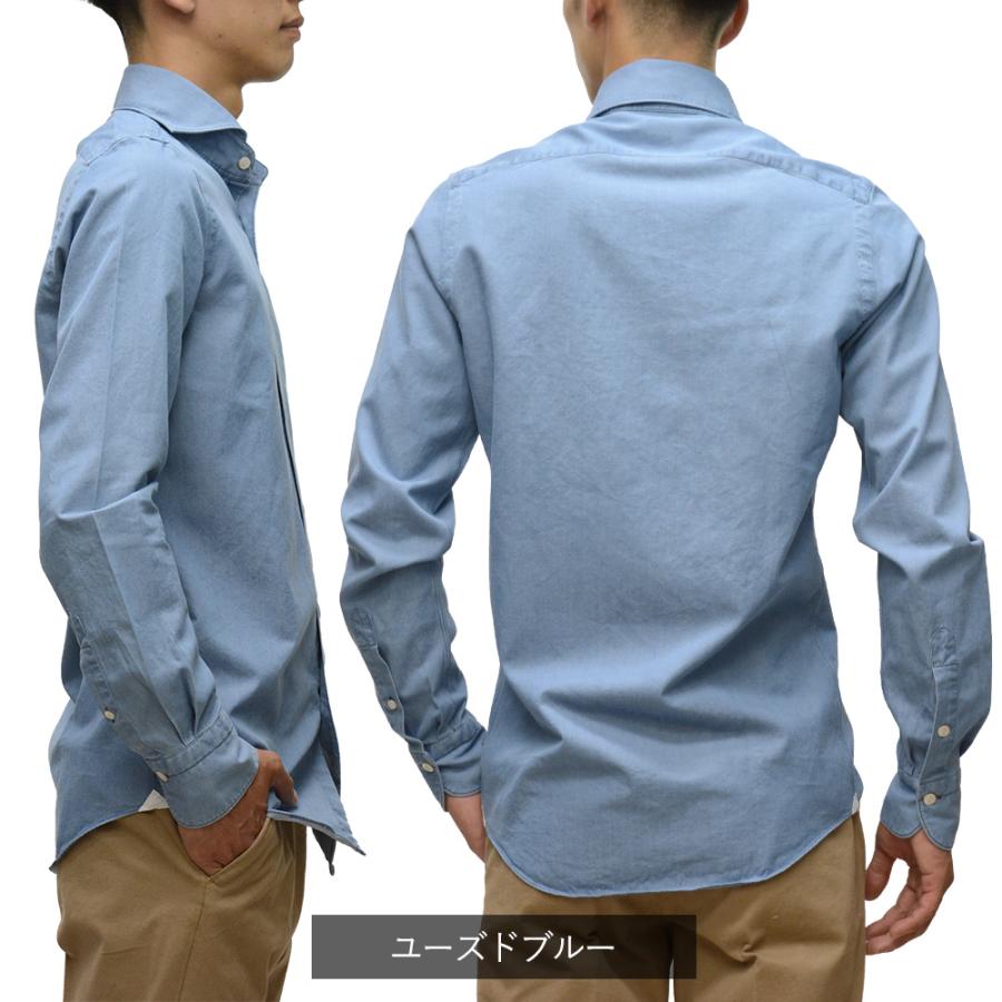 Finamore（フィナモレ） 通年 SERGIO コットン デニムシャツ BALI 国内