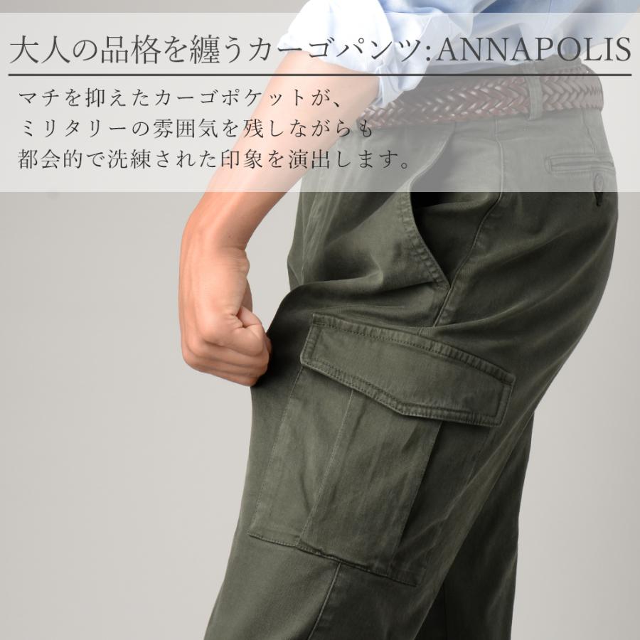 ブリリア 1949 秋冬春 アンナポリス コットン ストレッチ カーゴパンツ