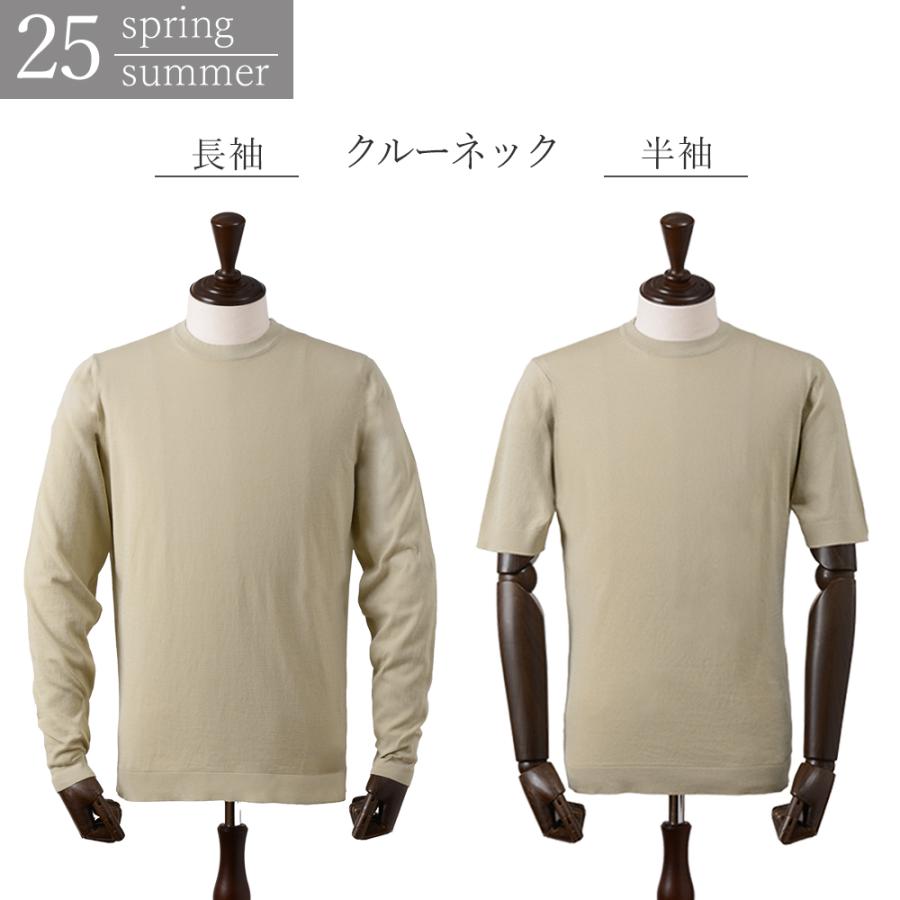 極美品 フィリッポデローレンティス クレープコットン ニット 春夏 サマーニット P10倍☆＜選べる袖タイプ＞ フィリッポ デ ローレンティス 春夏秋 14