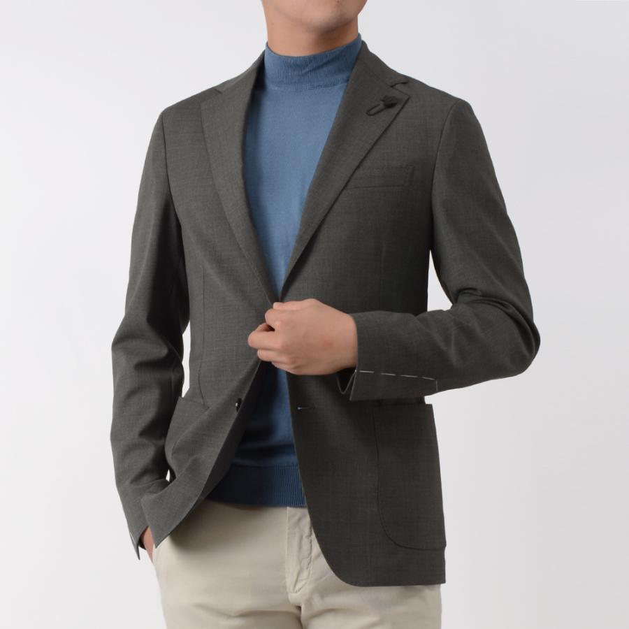 LARDINI ウールトロピカル ネイビージャケット3B 50 本切羽 裏地無 LARDINI（ラルディーニ） 春夏秋 EASY WEAR テクノウールトロピカル 3B