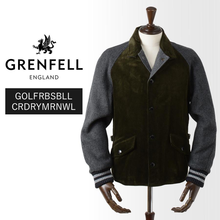 【40%OFF/定価105,600円】グレンフェル 新品 ベースボールジャケット GOLFRBSBLL-CRDRYMRNWL 38 国内正規品 英国製 #f10020 GF38