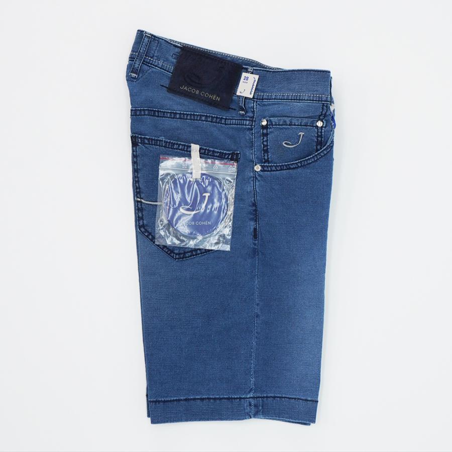 【50%OFF】ヤコブコーエン コットンリネンショートパンツ STYLE6636 インディゴ 国内正規品 イタリア製 YS28 YS36_2