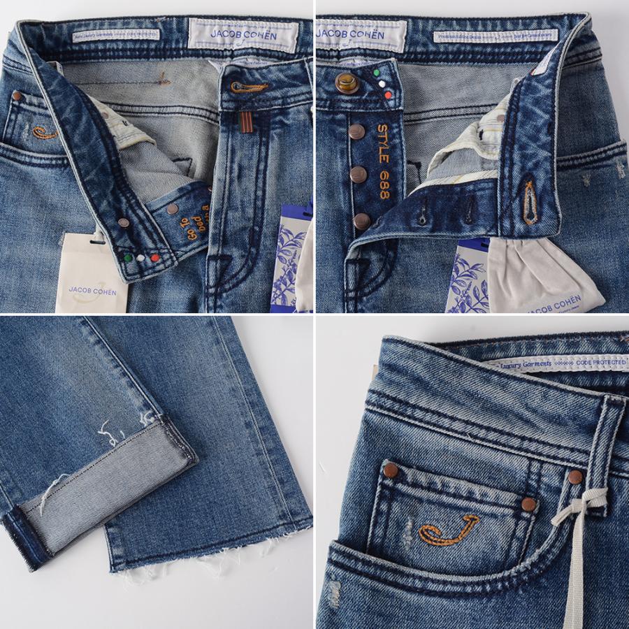 美品✨ヤコブコーエン デニム J688 セルビッチ W32 綿 インディゴ JACOB COHEN（ヤコブ コーエン） 【40%OFF】ヤコブコーエン BARD 688