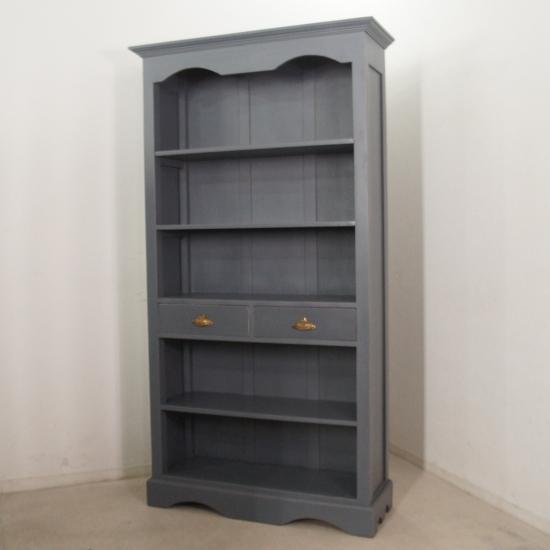 ぶうさん　アンティーク調ブックラック アンティーク調 大型 ブック シェルフ ラック マホガニー 本棚