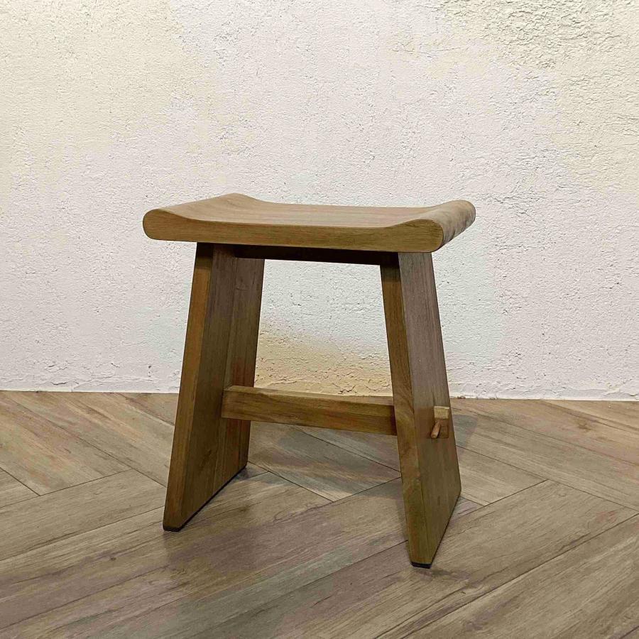 ウリン材 無垢 木製ベンチスツール Type2【ナチュラル色】 : 81jpstore 