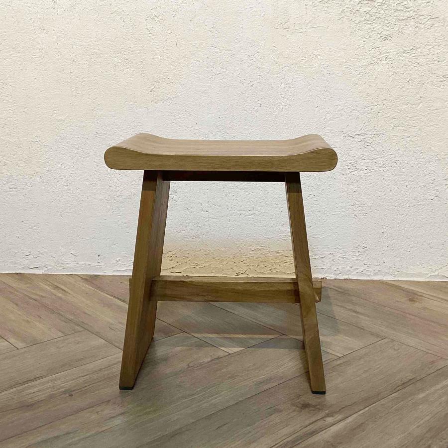 ウリン材 無垢 木製ベンチスツール Type2【ナチュラル色】 : 81jpstore