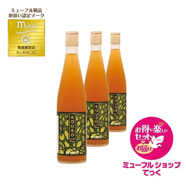 KOUSO ミューフル 酵素500ml 3本セット : myufullshopてっく