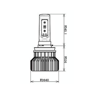 CATZ LEDフォグバルブ H8 ホワイト LEDバルブ フォグランプ用 H8/H11/H16 6000K/3300K 2500/2200lm REFLEX