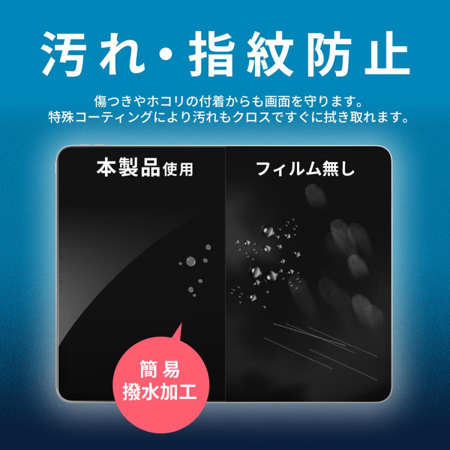 iPad フィルム ケースに干渉しない 画面 保護 薄型 疲れ目 軽減 アイ