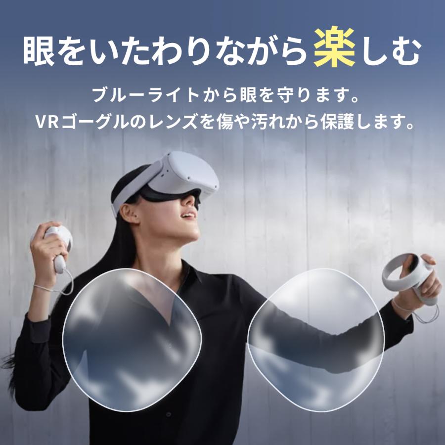 レンズ 保護 フィルム ブルーライト カット カバー VRゴーグル