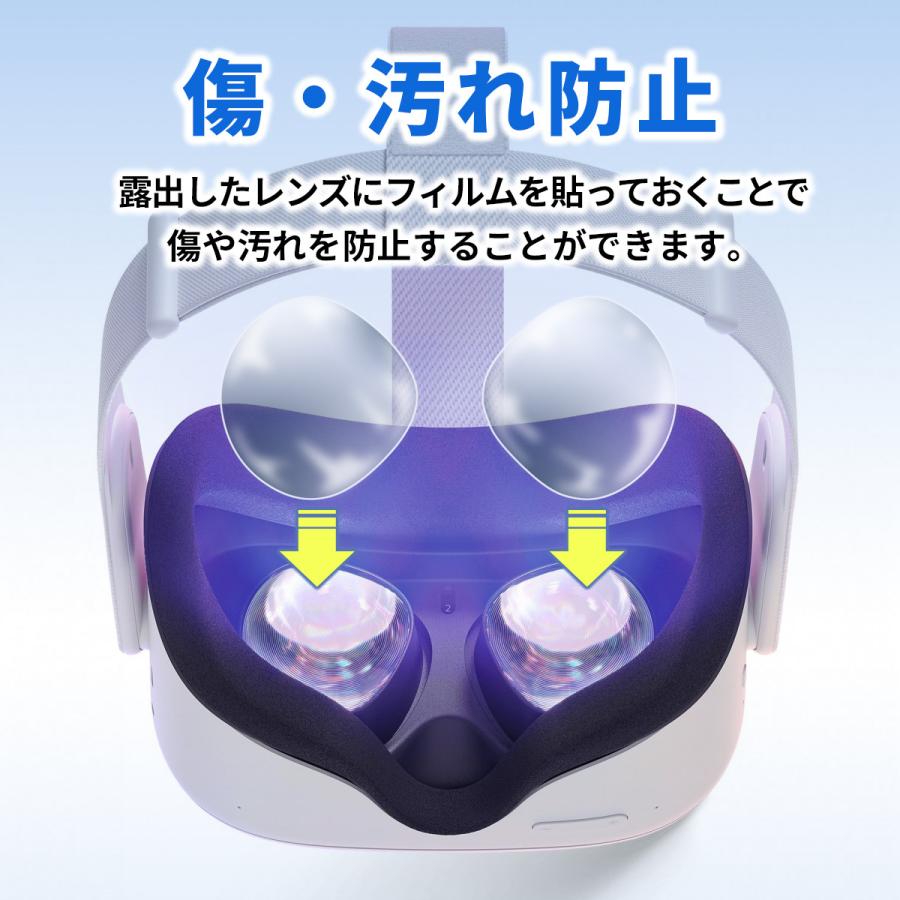 レンズ 保護 フィルム ブルーライト カット カバー VRゴーグル