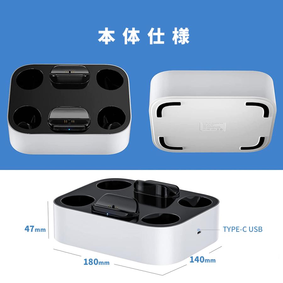 ソニー ドック DUALSENSE 充電ステーション PS5 - 純正022 DualSense ワイヤレスコントローラー専用充電スタンド ダブル
