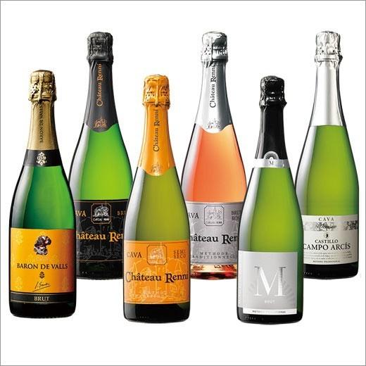 ワイン　辛口スペインカバ飲み比べ６本セット　第４弾　　｜mywine