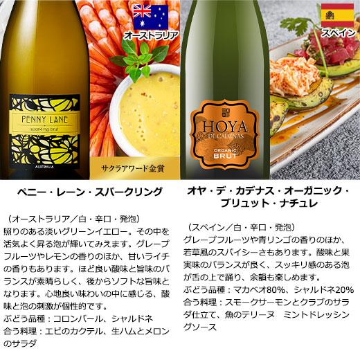 ワイン スパークリングワインセット 3大銘醸地入り 世界 ワイン スパークリングワインセット 3大銘醸地入り 世界
