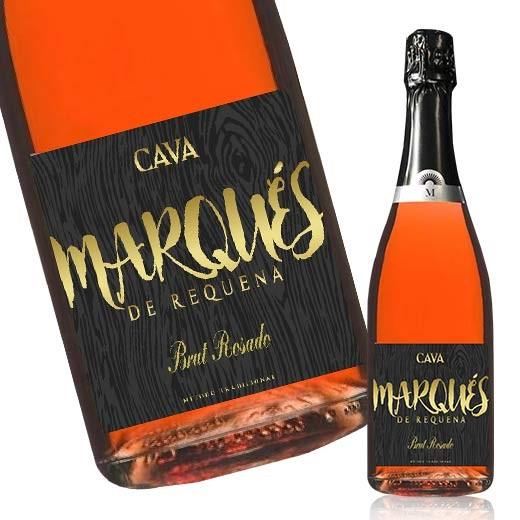 ワイン カバ マルケス ブリュット ロゼ ７５０ｍｌ カヴァ シャンパン製法 辛口 スパークリングワイン｜mywine