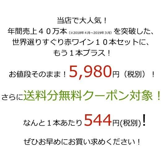 ワイン 赤ワインセット （ 実質 送料無料 クーポン 配布中 ） 世界の 赤ワイン 選りすぐり１１本セット｜mywine｜02