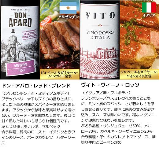 ワイン 赤ワインセット 【特別送料無料】3大銘醸地入り!世界選りすぐり