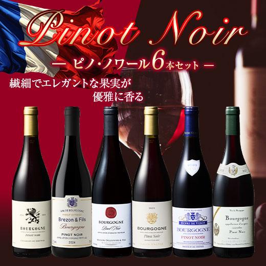 ワイン 赤ワインセット ブルゴーニュ・ピノ・ノワール6本セット 第4弾 送料無料（Yahoo!・MyWineClub マイワインクラブ）