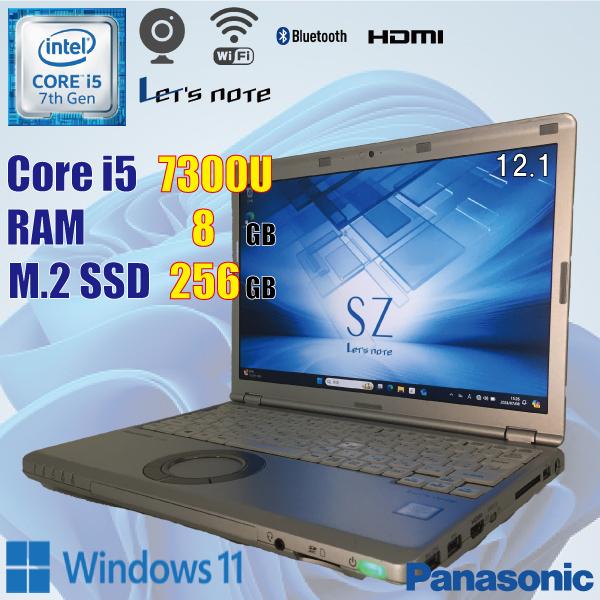 Let's note SZ Panasonic CF-SZ6 / i5 7300U 8GB SSD 256GB カメラ