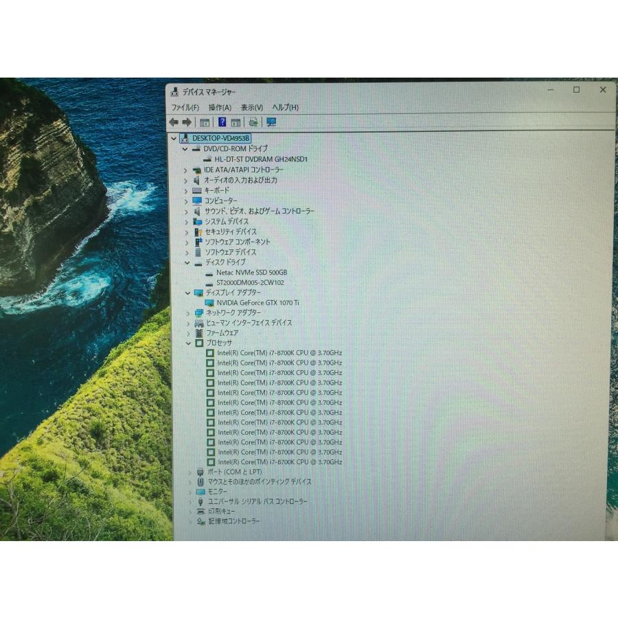 GALLERIA（サードウェーブ） ゲーミングPC / 8世代 i7 8700K 16GB GTX