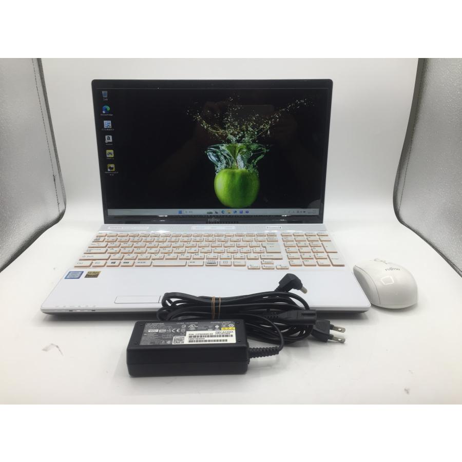 LIFEBOOK Fujitsu AH77/D1 / 8世代 i7 8565U 16GB M.2 256GB + HDD 1TB 