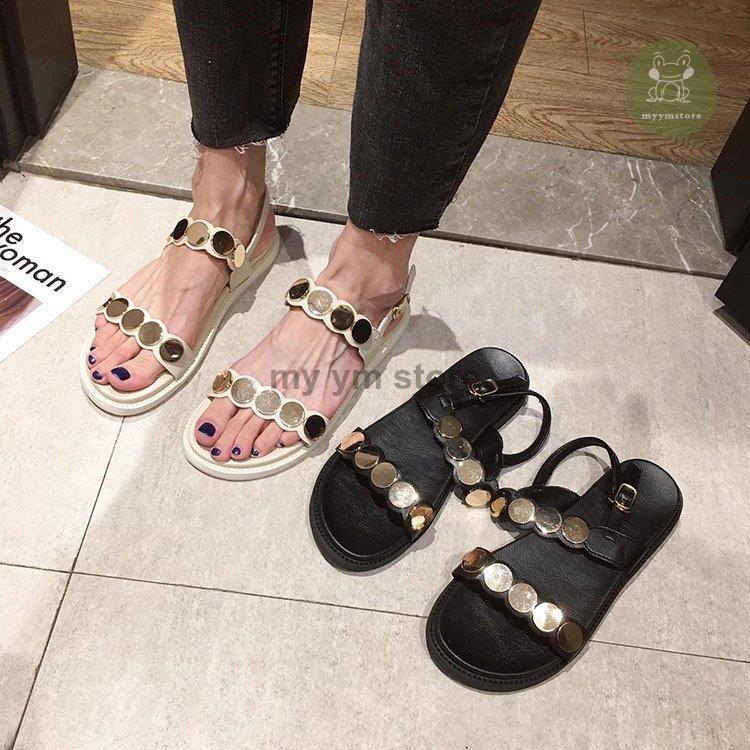 サンダル レディース 夏 靴 新品 上品 フラットサンダル 美脚 歩きやすい 疲れない カジュアル オシャレ 室外 外履き グラディエーターサンダル 可愛い 2色 サボ クロッグ カラー ブラック Drs Auto Fr