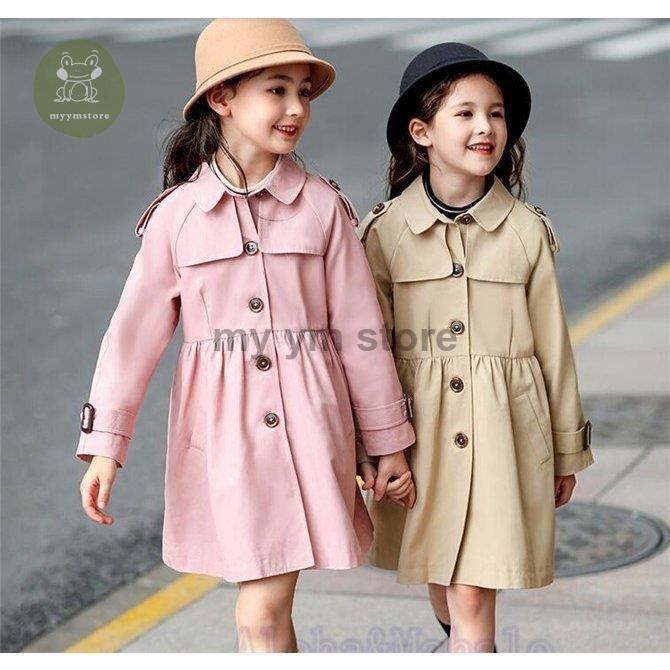 21春夏新色 トレンチコート キッズコート 女の子 子供 ジャケット アウター スプリングコート 無地 ロングジャケット ロングコート 春 秋冬 子供服 人気ブランド Www Aug Mx