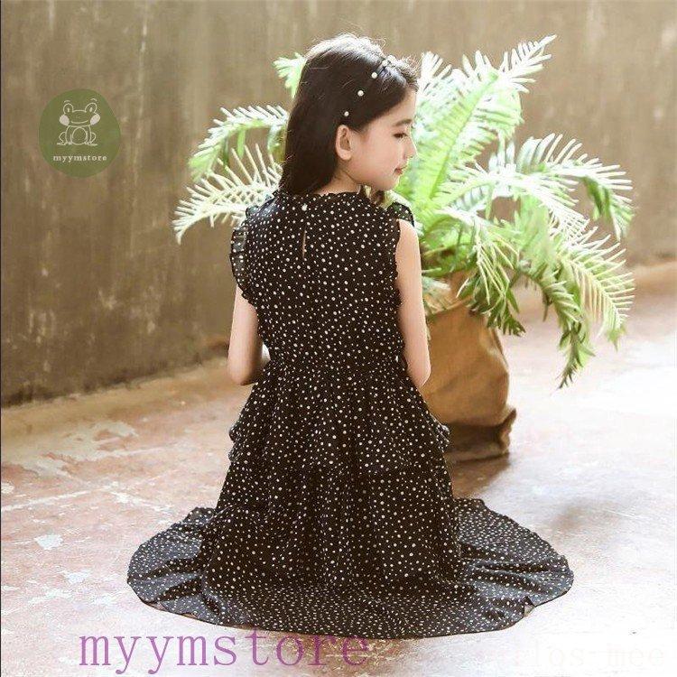 愛用 子供服ワンピース夏女の子キッズワンピースシフォンワンピースドット柄フリルチュニック子供ドレスジュニアお姫様おしゃれカジュアル可愛い新品 ワンピース チュニック カラー ホワイト Sustentec Com Br