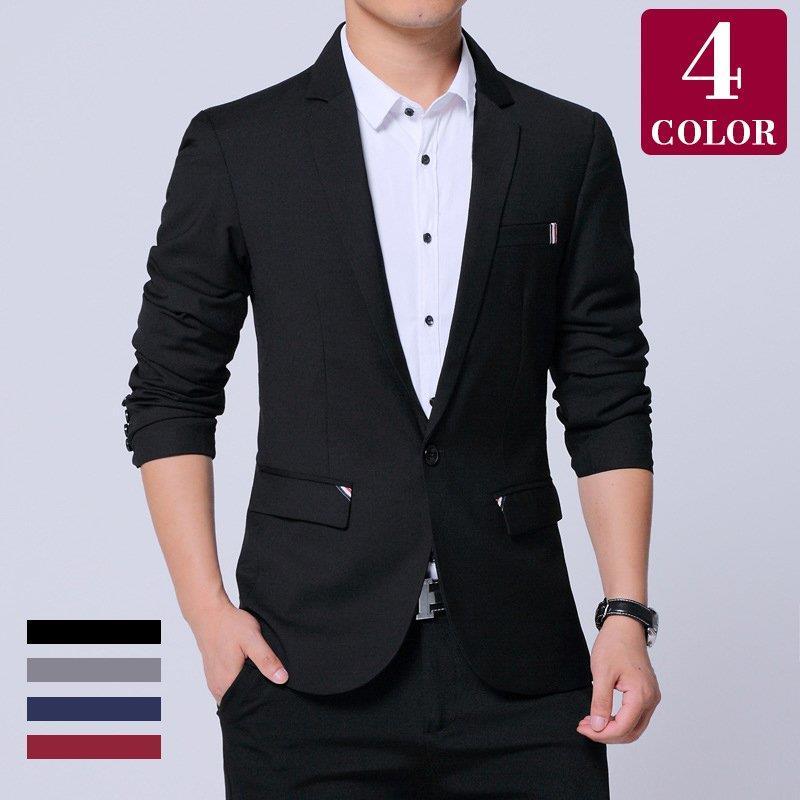 ジャケット メンズ ビジネス テーラードジャケット フォーマル スーツジャケット 紳士 アウター コート 結婚式 レビュー高評価の商品