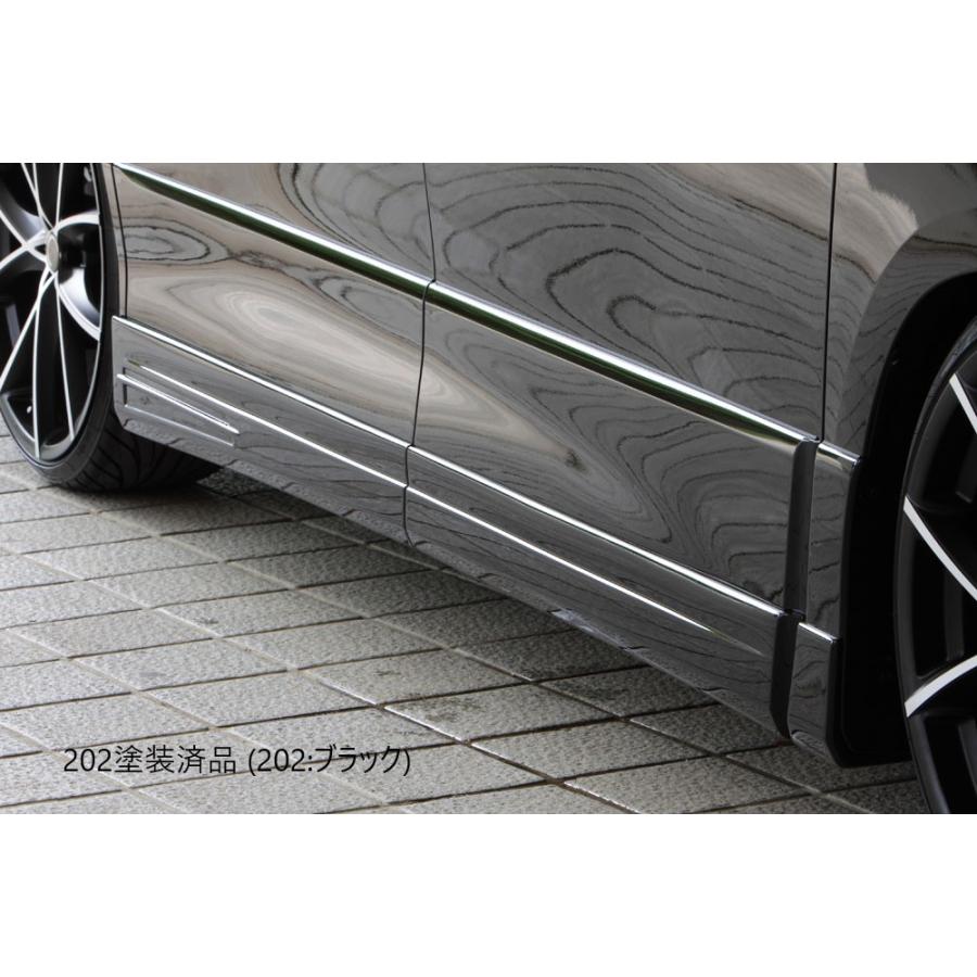 M'Z SPEED 20アルファード　ヴェルファイア標準用　サイドスポイラー M'z SPEED 【未塗装品】[20系 アルファードS/ヴェルファイア Z