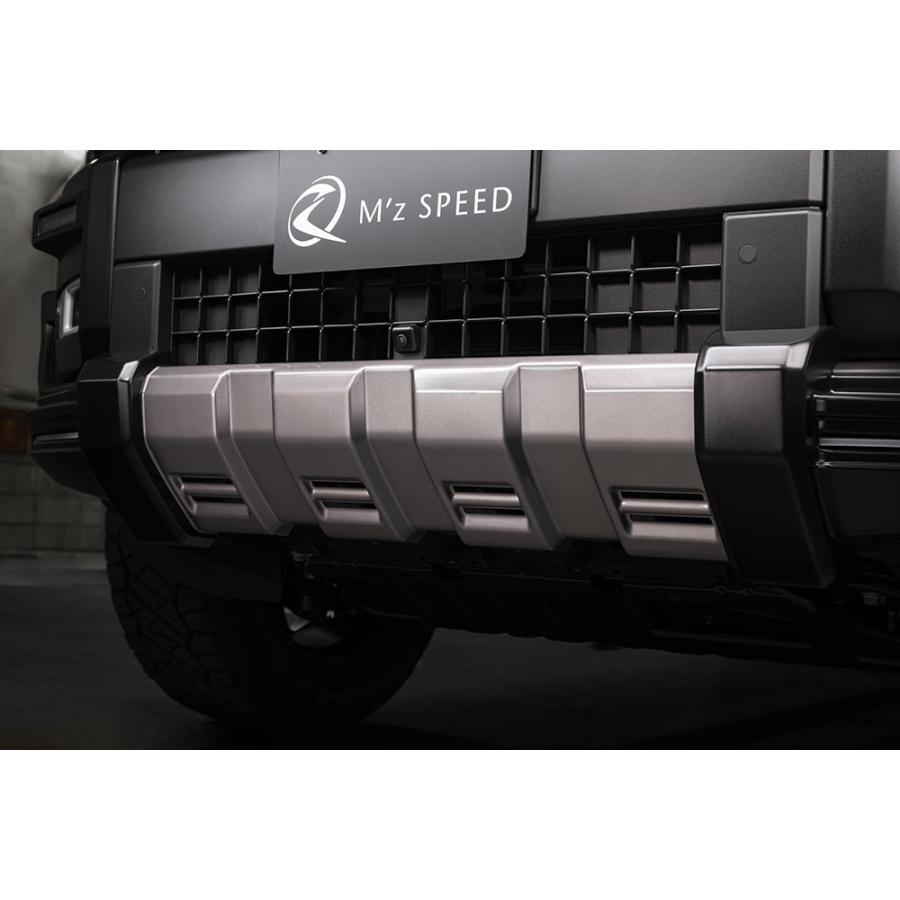フロントバンパー マットブラック M'z SPEED 【つや消しブラック仕様】[ランドクルーザー250]クロス
