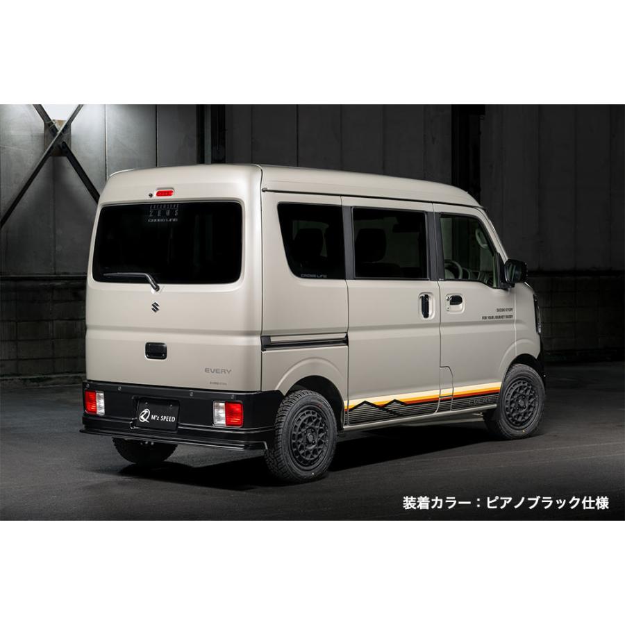 M'z SPEED 【ピアノブラック仕様】[エブリイ DA17V]クロスライン