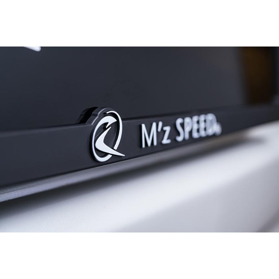 M'z SPEED 3Dロゴライセンスフレーム ナンバーフレーム ナンバー