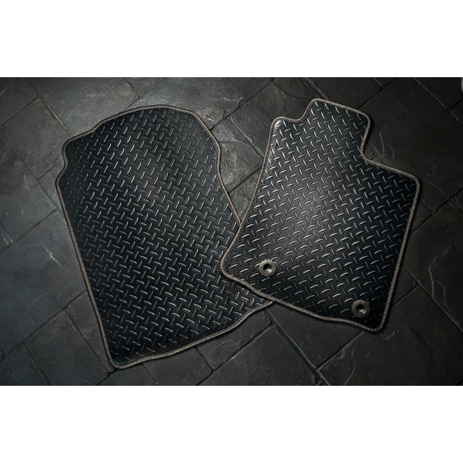 M'z SPEED 車種専用 フロアマット 縞板柄【ランドクルーザープラド