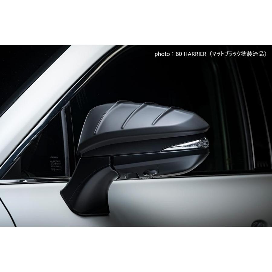 塗装済？80系ノアヴォクエスク、60系ハリアー M'sスピード ドアミラーカバー M'z SPEED 【マットブラック塗装済品】[80系ノア/ヴォクシー