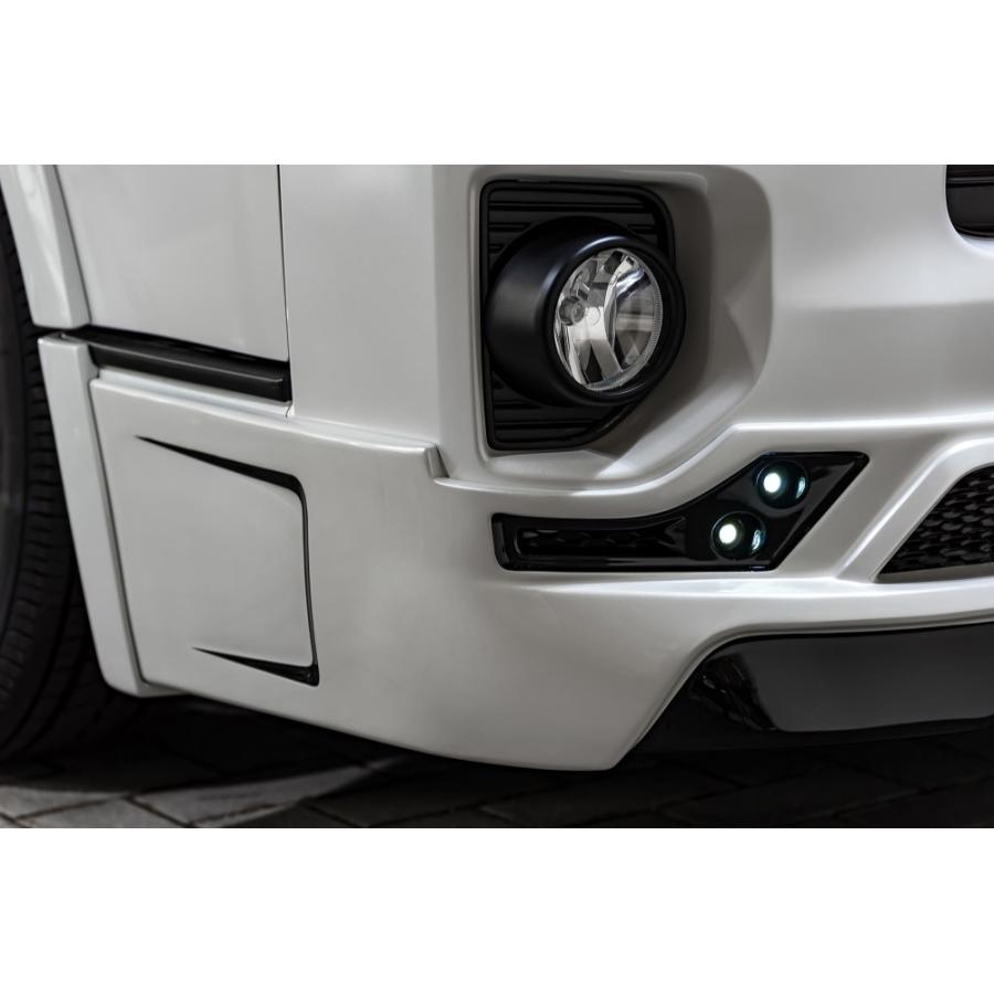 ハイエースフロントハーフスポイラー M'z SPEED 【2色塗り分け塗装済品】[200系 ハイエースバン]グレース